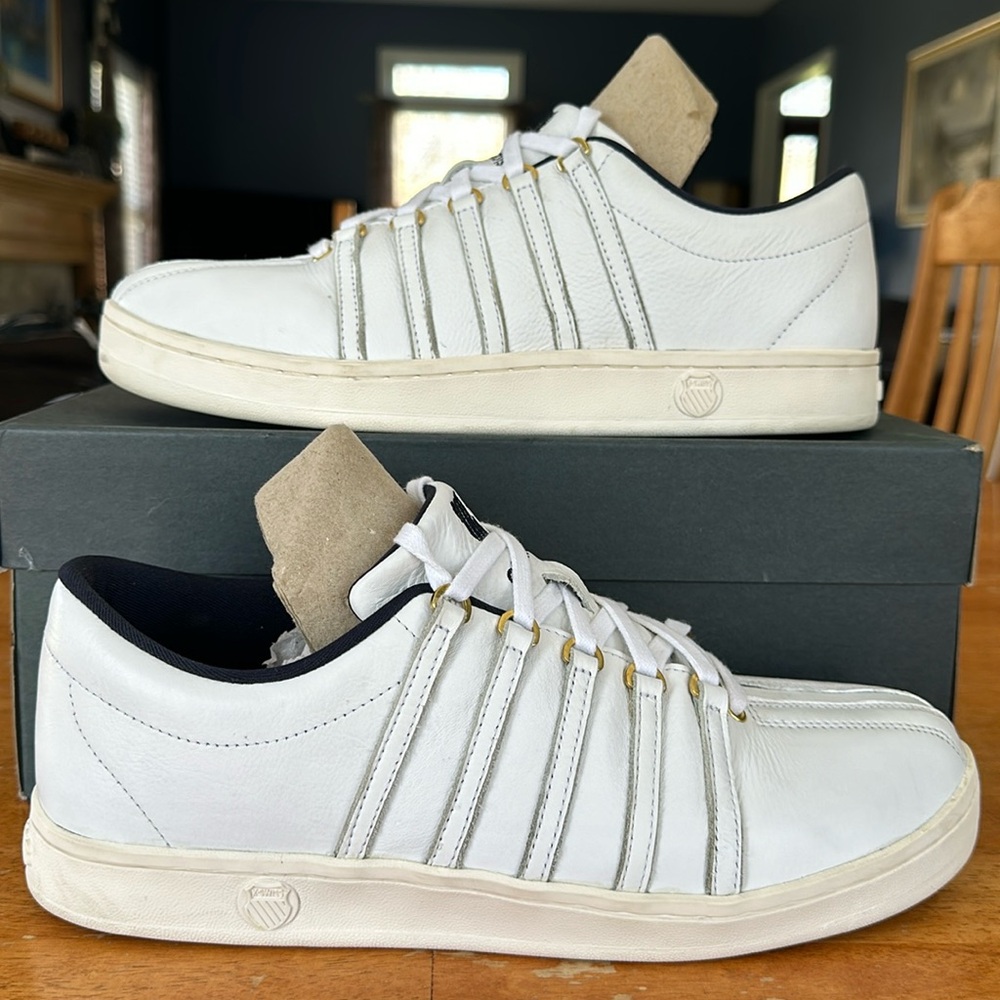 Tennis shoes, K-Swiss.